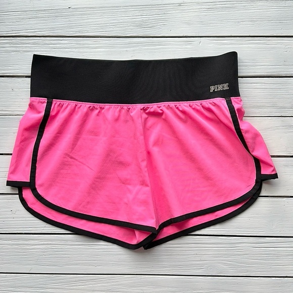 NWOT VS PINK Ultimate Hot Pink Athletic Shorts size Small - Picture 1 of 4